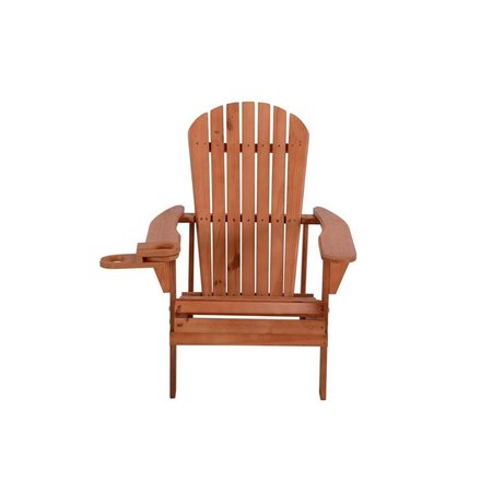 W UNLIMITED Earth Collection Adirondack Chair with Phone & Cup Holder, Walnut SW2101WN